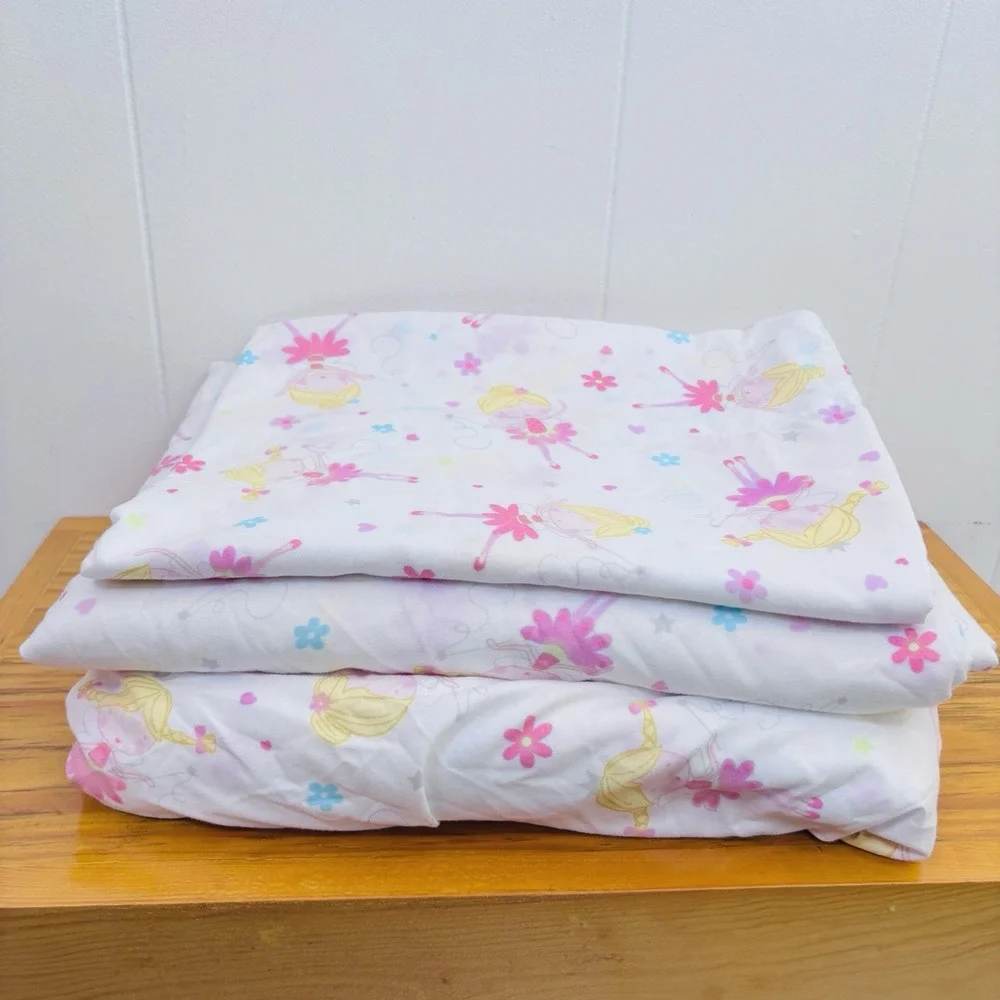 Cynthia Rowley Twin Sheet Set Twirling Twinkle Darling Ballerina‎ Dancing EUC